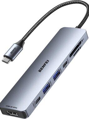 BENFEI USB C HUB 7in1, HDMI(4K@60Hz) Macbook Air, Macbook Pro, Lenovo